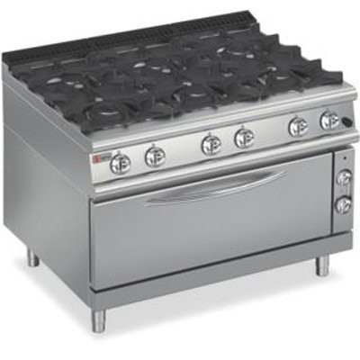 Baron Six Burner Large Gas Oven 7pcfl G1205