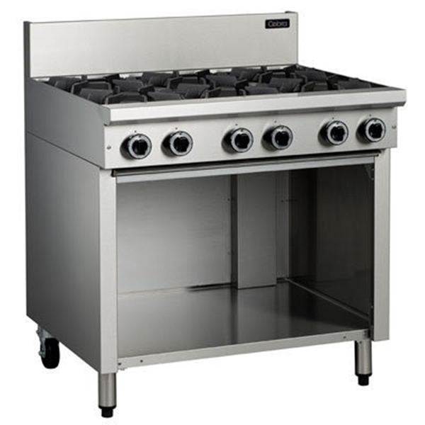 Cobra 6 Burner Gas Cooktop On Open Cabinet Base C9d